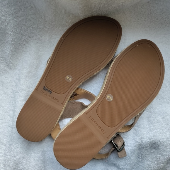 🆕Lucky Brand | Gadine Suede Sandals Size 9 - Picture 2 of 10